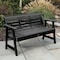 Highwood Usa 5ft Weatherly Garden Bench Outdoor Furniture for Patio, Backyard, Garden AD-BENW3-BKE - alternate 2